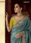 Pankhudi By Kimora Pure Based Fancy Fabric Handwork Designer Saree
